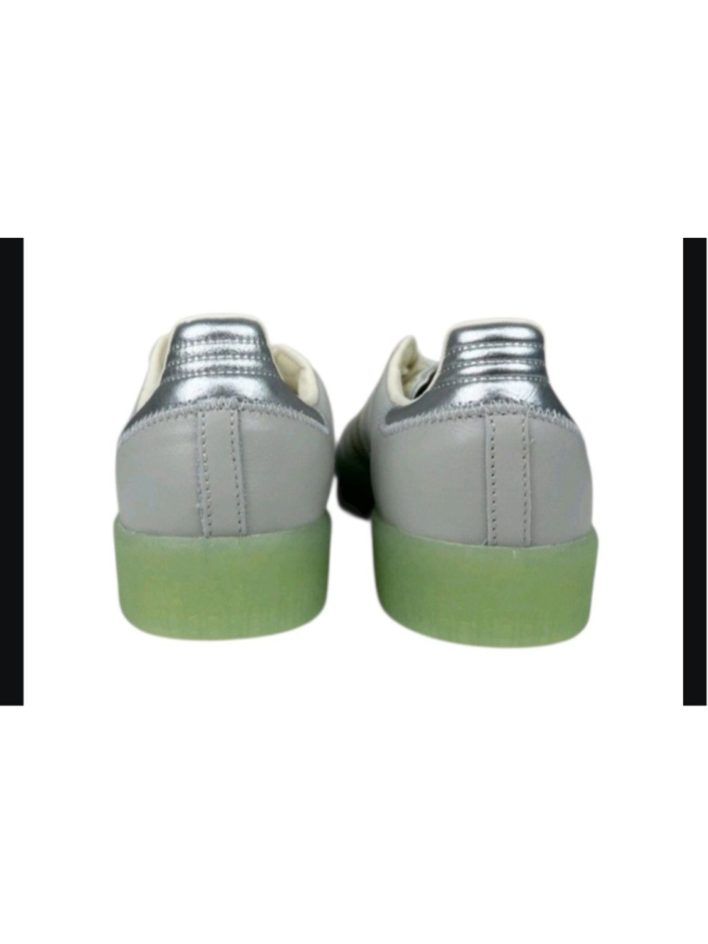 *RARE Adidas Samba Originals Sambae Grey Silver White Green Gum Shoes wmns.6.5 - Picture 5 of 7